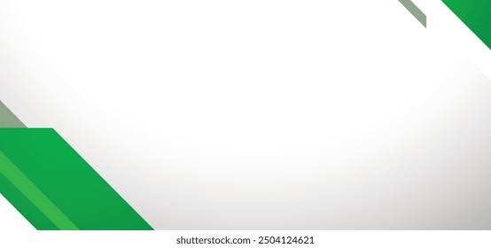 Green Abstract Curve Element Corner Border, Gradient Wave Decoration. Wave Corner Abstract Background Vector. Graphic Design Element. Vector Illustration, Abstract White and Green wave wide background