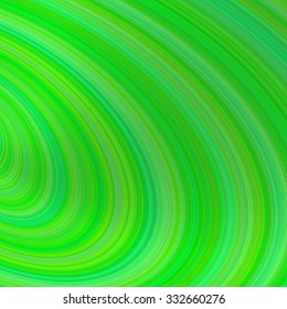 Green abstract curved background
