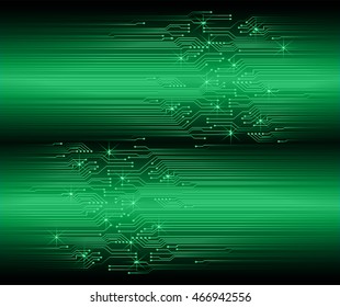 green abstract cyber future technology concept background, illustration, circuit, binary code. move motion speed. sci-fi. vector