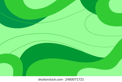 Fondo de forma de onda dinámica abstracta verde para el Anuncio, el cartel, el elemento de diseño del volante. moderno y de moda