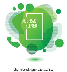 green abstract element background with modern concept