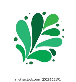 Arte abstracto verde de la ilustración del elemento