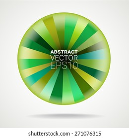 Green abstract element with place for your text.  Vector illustration for graphic design.