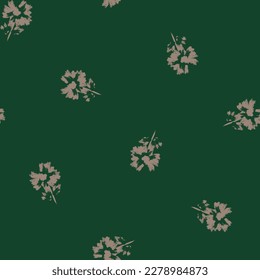 Resumen verde Diseño de patrones sin costura floral para textiles de moda, gráficos, fondos y artesanías