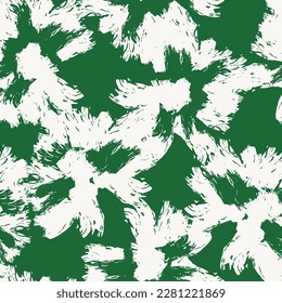 Grünes abstraktes, florales Muster für Modetextilien, Grafiken, Hintergründe und Handwerk