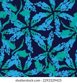 Resumen verde Diseño de patrones sin costura floral para textiles de moda, gráficos, fondos y artesanías