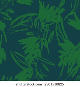 Resumen verde Diseño de patrones sin costura floral para textiles de moda, gráficos, fondos y artesanías