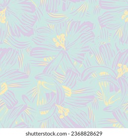 Green Abstract Floral seamless pattern design for fashion textiles, graphics, backgrounds and crafts