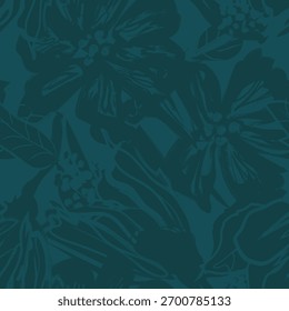 Diseño inconsútil floral Abstractas verde del modelo para los textiles, los gráficos, los fondos y los artes de la moda