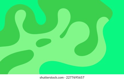 Fondo Líquido Fluido Verde Abstracto Para Su Comercialización De Banner De Venta, Afiche, Portada, Página y Más. Vector Eps 10