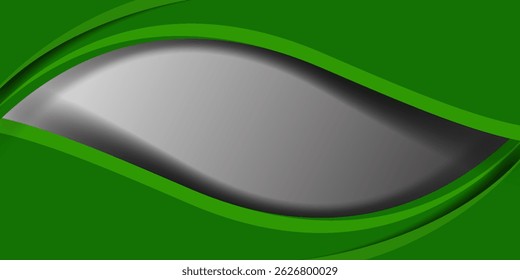 Green Abstract fluid wave. Modern poster with gradient 3d flow shape. Innovation background design for cover, landing page.