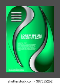 Green abstract Flyer or Cover Design
