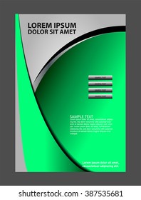 Green abstract Flyer Design
