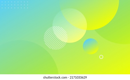 Green abstract geometric background. geometric circles on modern background. Modern and Creative design in EPS10 vector illustration