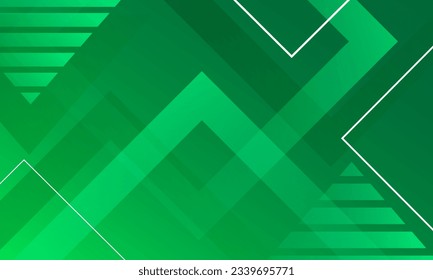 Green abstract geometric background. Dynamic shapes composition. Eps10 vector