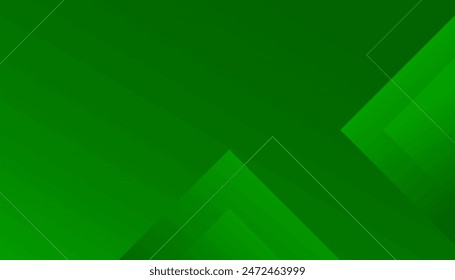 Green abstract geometric background. Dynamic shapes composition. Dynamic sound wave. Design element. Vector illustration
