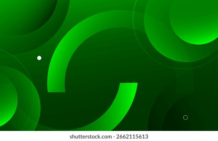 Fondo geométrico abstracto verde. Vector Eps10