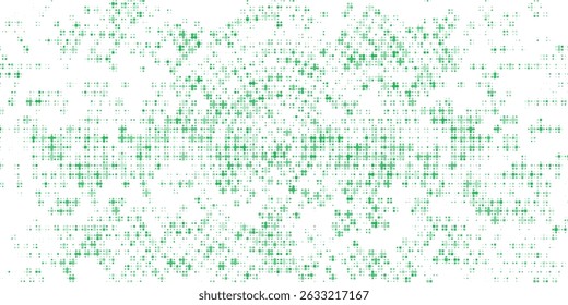 Green abstract geometric background frame. Texture of hexagons. Linear pattern of cells, honeycomb. Design of banner, poster website, frame social networks, business. Vector illustration.