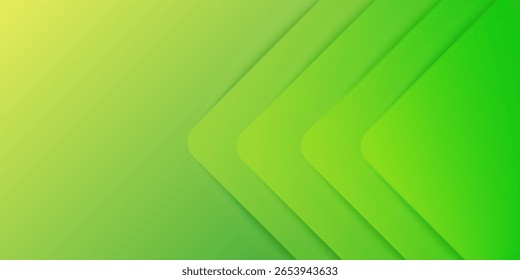 Fondo geométrico Abstractas verde con Formas de flecha de gradiente superpuestas

