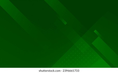 Fondo geométrico abstracto verde. formas geométricas color gradiente para el diseño de presentación. Ilustración del vector