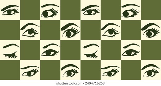 Green abstract geometric background - Abstract geometric shapes, flat design