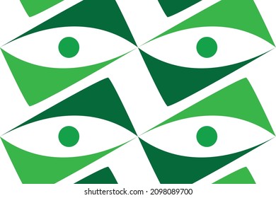 Green abstract geometric background with triangles.