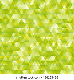 Green abstract geometric background with triangles. Modern Design