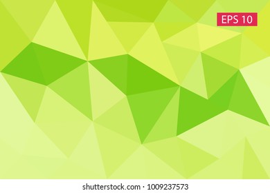Green Abstract geometric background, vector from polygons, triangle, vector illustration, vector pattern, triangular template