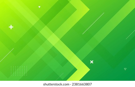 Green abstract geometric background. Vector illustration