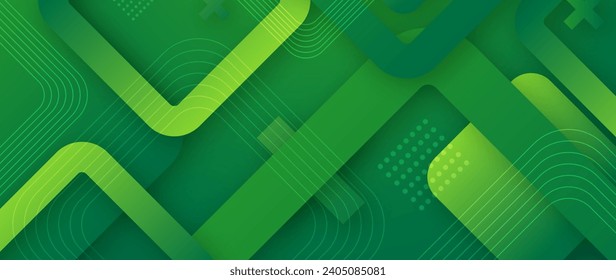 Diseño de vectores de fondo geométrico abstracto verde en eps 10