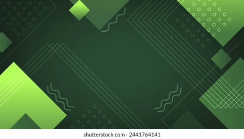 Green abstract geometric background vector design in eps 10