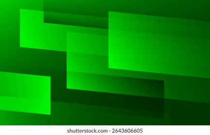 Grüner abstrakter geometrischer Hintergrund. Vektorgrafik
