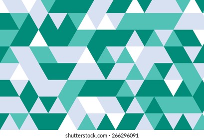 green abstract geometric background.triangle pattern vector design template.