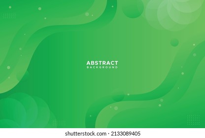 Green Abstract geometric modern background template design