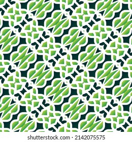 Green abstract geometric pattern design