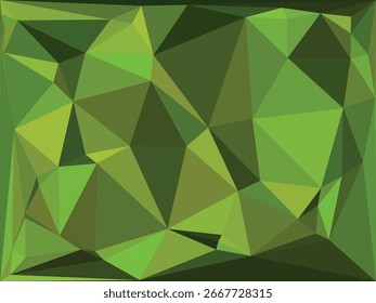 Vector de fondo poligonal geométrico abstracto verde