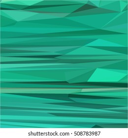 Green abstract geometric polygonal pattern, triangles, vector illustration