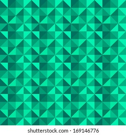 Green abstract geometric seamless pattern