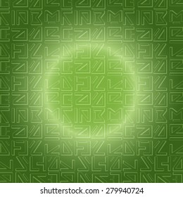 Green Abstract geometric seamless pattern