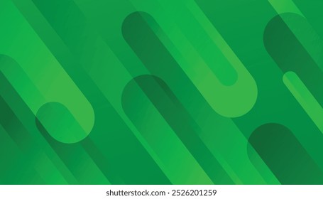 Green abstract geometric shapes background. diagonal dynamic shapes composition. cool background design for flyer, poster, brochure, cover. vector illustration
