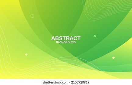 Green abstract geometric trendy gradient background. Vector illustration