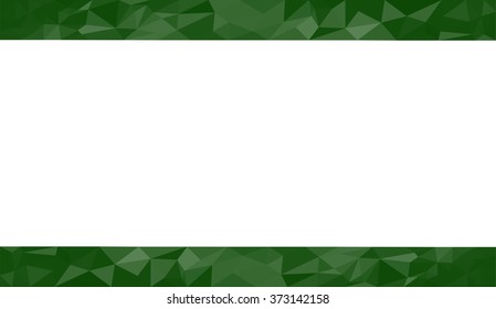 Green abstract geometric triangular polygon style illustration graphic background for presentation with room for copy, photos and more