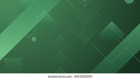 Green abstract geometric wallpaper vector design in eps 10