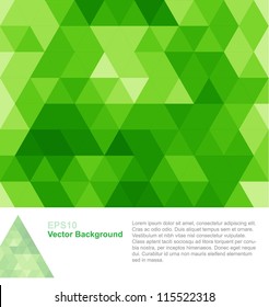 Green abstract geometrical background