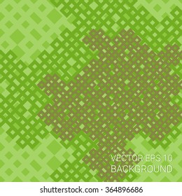 Green abstract geometrical background. Vector illustration for your graphic design.