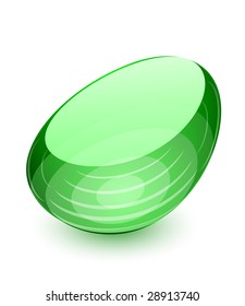 Green abstract glass stone