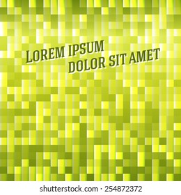 Green abstract glowing light background.Graphic pattern for design website or flyer, presentation template, brochure layout page, cover book or magazine, advertising booklet