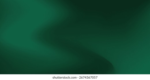 Green abstract gradient background blurred with black. Simple mesh design. Vector modern.