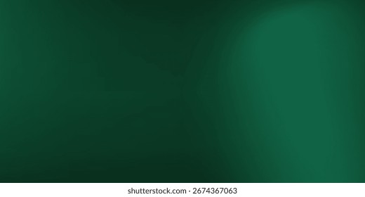 Green abstract gradient background blurred with black.