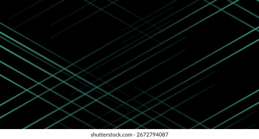 Gradiente abstracto verde de ruido de línea de fondo. Ilustraciones de diseño moderno sin fisuras. Vector negro